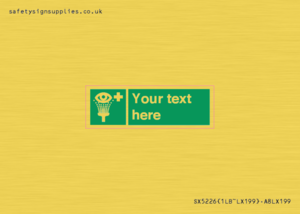 Custom Eye Wash Station Sign